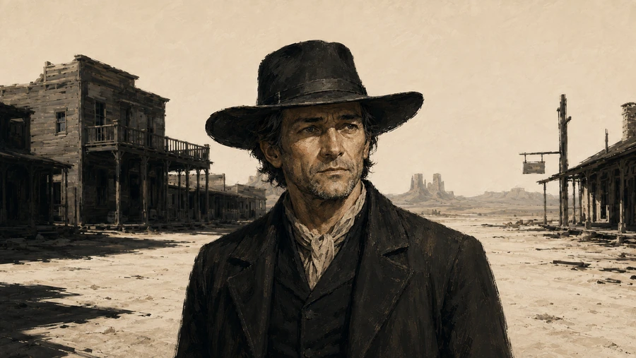 Silas, bohater gry The Good, The Bad and The Dead Eye, na tle Lastlight